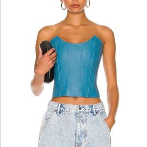 Miaou Vegan Blue Corset